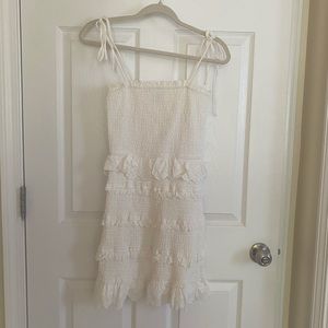 White Smocked Bodycon